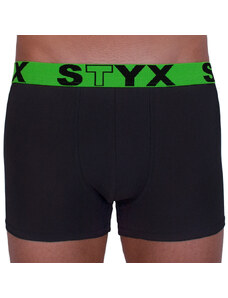 Pánské boxerky Styx sportovní guma černé (G965)