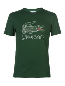Pánské triko Lacoste Sport Logo Zelené