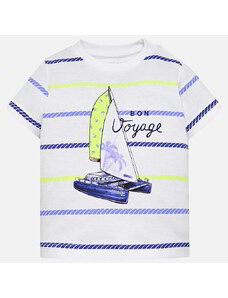 MAYORAL chlapecké tričko KR námořník bílá, žlutá, modrá
