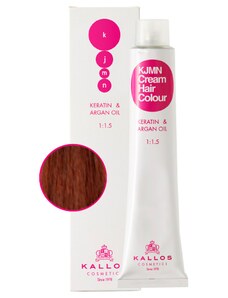 Kallos Cosmetics Kallos KJMN krémová barva na vlasy č. 6.4 Tmavě měděná blond (Dark Copper Blond)