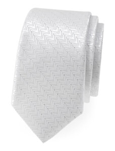 Pánská slim kravata Avantgard LUX Bílá 571 9320
