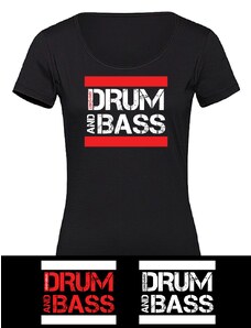 DNBMARKET Dámské tričko DRUM AND BASS Old Stripes