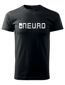DNBMARKET Pánské tričko N.E.U.R.O. černé / bílé