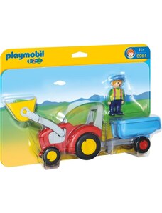 PLAYMOBIL 6964 Traktor s přívěsem (1.2.3)