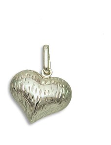 GEMMAX Jewelry Zlatý přívěsek Ice Heart - srdce s diamantovým brusem GLPWN-67691