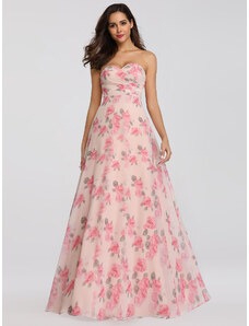Ever Pretty letní šaty dlouhé 7237 růžové