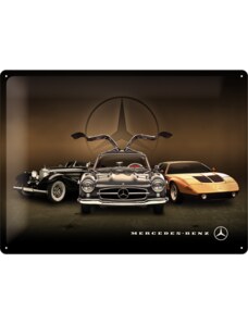 NOSTALGIC-ART Retro cedule plech 300x400 Mercedes Benz (3 auta)