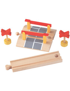 Dřevěné hračky Maxim Závory + značky a kolej - Maxim 50933
