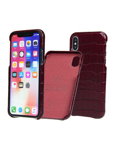 Vínový obal pro iPhone 6 / 7 / 8 / SE (2020) Carastyle Shell Bordeaux Crocco GFFCOIPH8BORCR