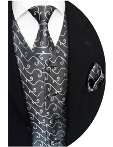 Společenská vesta Beytnur 12-3 ragata, kravata a kapesníček