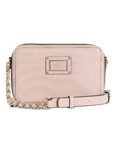 GUESS Kabelka Shannon Mini Crossbody Camera Bag Blush Gold