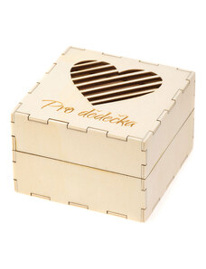 Avantgard Dřevěná dárková krabička na kravatu "Pro dědečka"