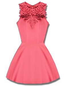 MODOVO Elegantní dámské šaty růžové