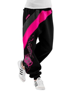 Dangerous DNGRS Skull Sweatpants Black/Pink tepláky dámské