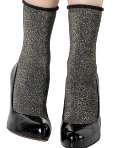 EMILIO CAVALLINI luxusní bavlněné metalické ponožky