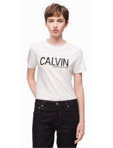 Calvin Klein dámské originální tričko Ionic Logo bílé