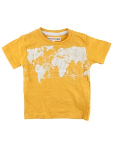 SMALL RAGS chlapecké tričko KR planeta žlutá