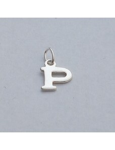 ibeauty Stříbrný přívěsek abeceda - písmeno P Stříbro unisex abeceda P