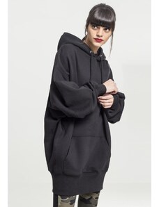UC Ladies Dámská dlouhá oversize s kapucí černá