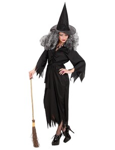 Dámský kostým čarodějnice černý
