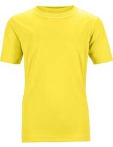 James & Nicholson Dětské sportovní triko s krátkým rukávem James & Nicholson (JN358K) Žlutá M