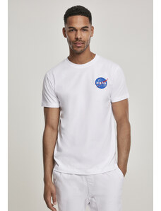 MT Men Tričko s výšivkou loga NASA bílé