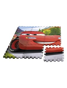 EUROSWAN Podlahové pěnové puzzle Cars Eva, 9 ks 30x30 cm