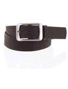 Penny Belts Květinový dámský kožený opasek Dušana hnědý vel. 95