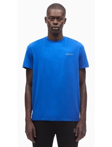 Calvin Klein pánské tričko Iconic Logo modré