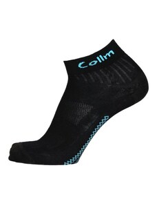 COLLM Kotníčkové ponožky Power černo-tyrkysové