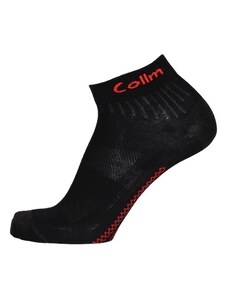 COLLM Kotníčkové ponožky Power černo-červené