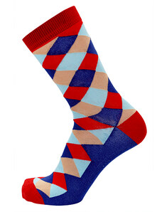 Vzorované bavlněné ponožky COLLM - kárované