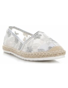 dámské espadrilky Ideal Shoes stříbrná H-6559