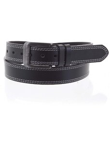 Penny Belts Pánský kožený opasek jeansový černý - PB Sadoc 105 černá