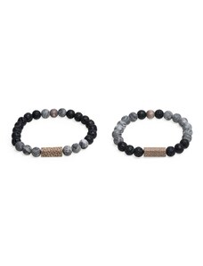 BeWooden Set náramků pro páry Cora & Lava Couple Bracelets