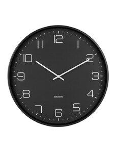 Nástěnné hodiny Lofty 40 cm černá Karlsson