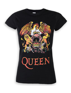 Tričko metal dámské Queen - Classic Crest - ROCK OFF - QUTS03LB