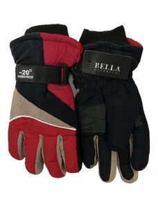 Dětské zimní rukavice Bella Accessori 9009-3 červená