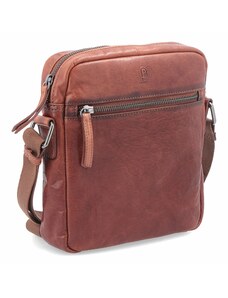 Kožená taška crossbody Poyem koňaková 2206 Poyem KO