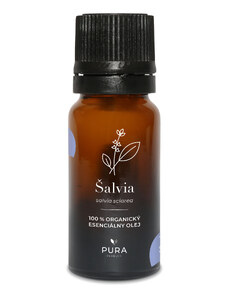 PURA product PURA 100% čistý organický Esenciální olej Šalvěj 10ml Food Grade