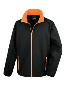 Geekworld.cz - Hadry pro Ajťáky Pánská Softshell Nebrask - černá/oranžová