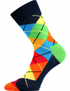 Lonka | Barevné ponožky Woodoo kosočtverce