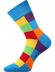 Lonka | Ponožky Decube kostka modré