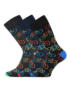 LONKA Ponožky barevné Wearel bike 3 páry
