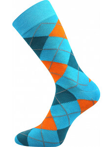 Lonka | Barevné ponožky Wearel modré kosočtverce