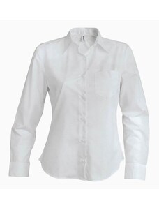 Kariban K549 dámská bílá košile dlouhý rukáv XS