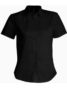Kariban K548 černá dámská košile s krátkým rukávem XS