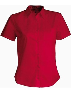 Kariban K548 červená dámská košile s krátkým rukávem XS