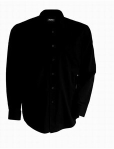 Kariban K545 pánská košile s dlouhým rukávem černá S
