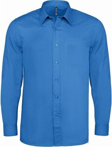 Kariban K545 pánská košile s dlouhým rukávem modrá M